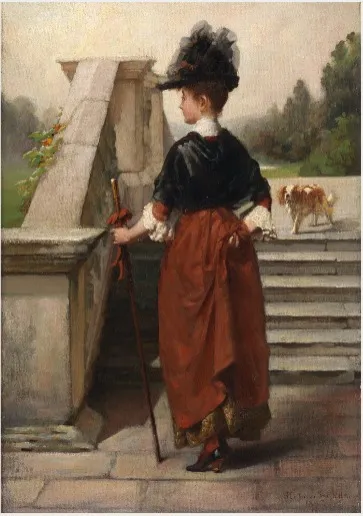 A Young Lady, by Stephen Catterson Smith the younger, oil, 1896
