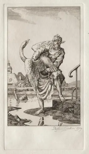 The Fables of Jean de la Fontaine: The Swan and the Cook, by Stephen Gooden