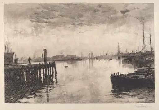 Gloucester Harbor, by Stephen Parrish