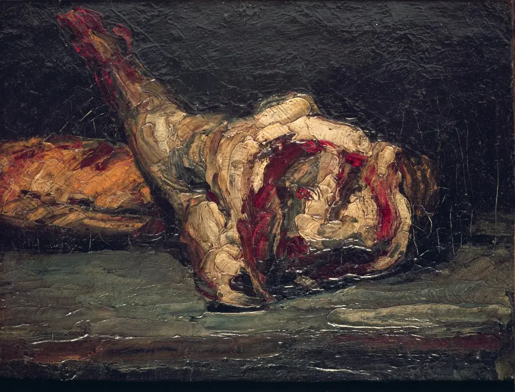 Still Life of a Leg of Mutton and Bread