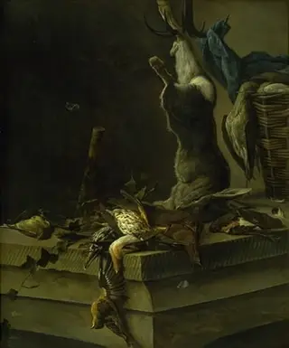 Still Life of Dead Game, by Salomon van Ruysdael