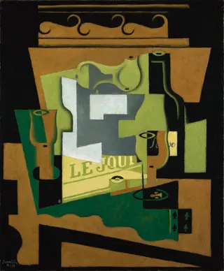 Still life with a bottle of Bordeaux
