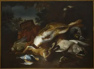 Still Life with a Hare, Wild Fowl and a Hunter's Bag