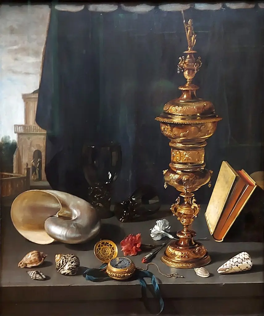 Still Life with a Tall Covered Beaker