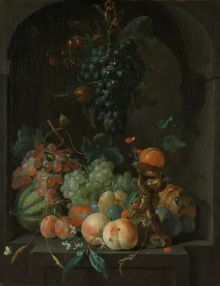 Still Life with Fruit, by Coenraet Roepel
