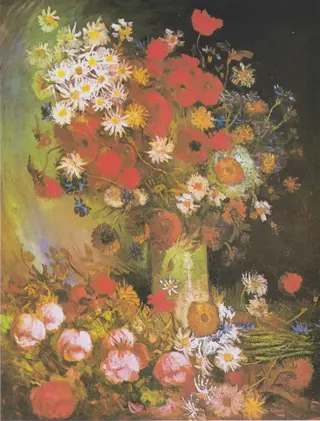 Still Life with Meadow Flowers and Roses