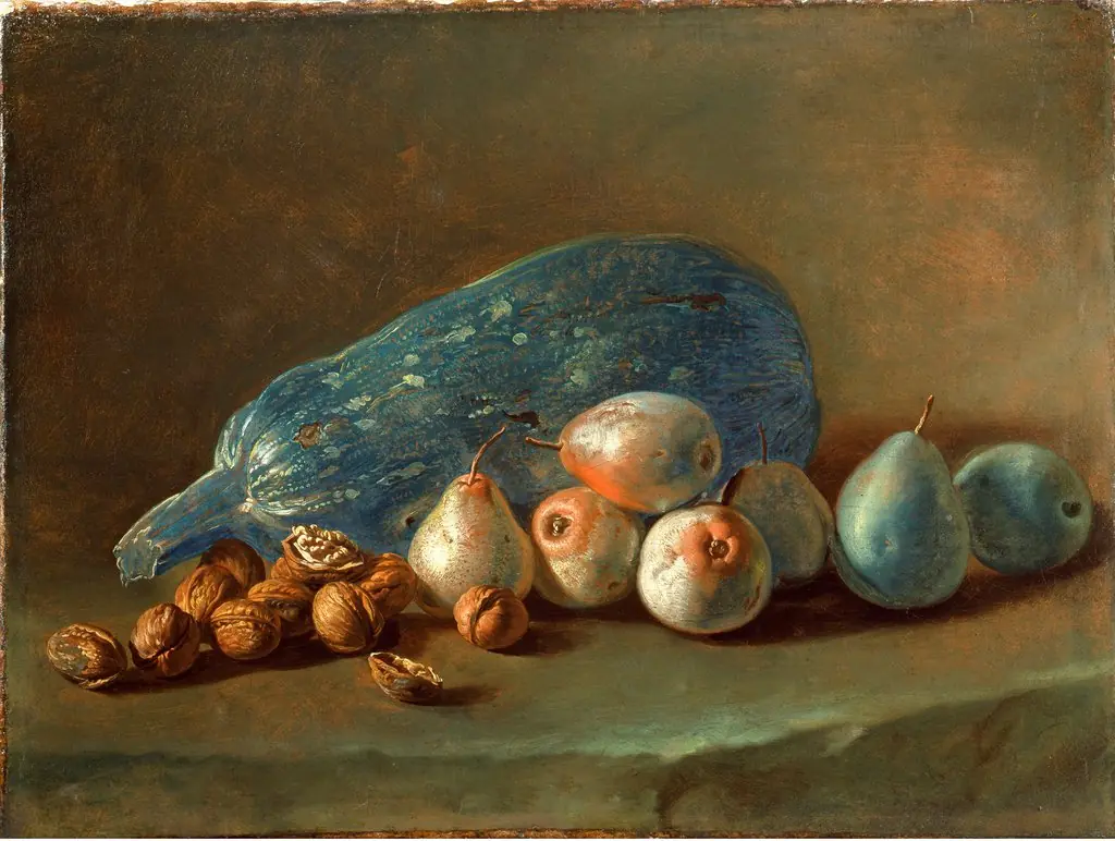Still Life with Pumpkin, Pears and Walnuts