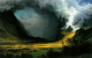 Storm in the Mountains, by Albert Bierstadt