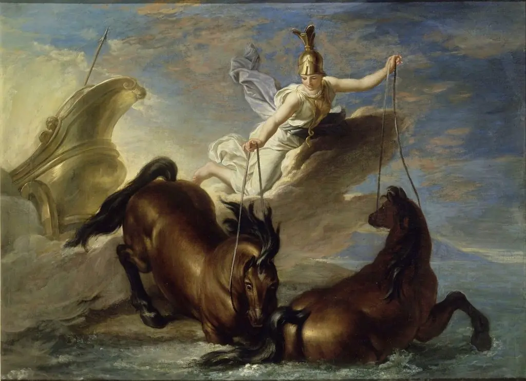 Story of Minerva - Minerva Watering her Horses into the Sea