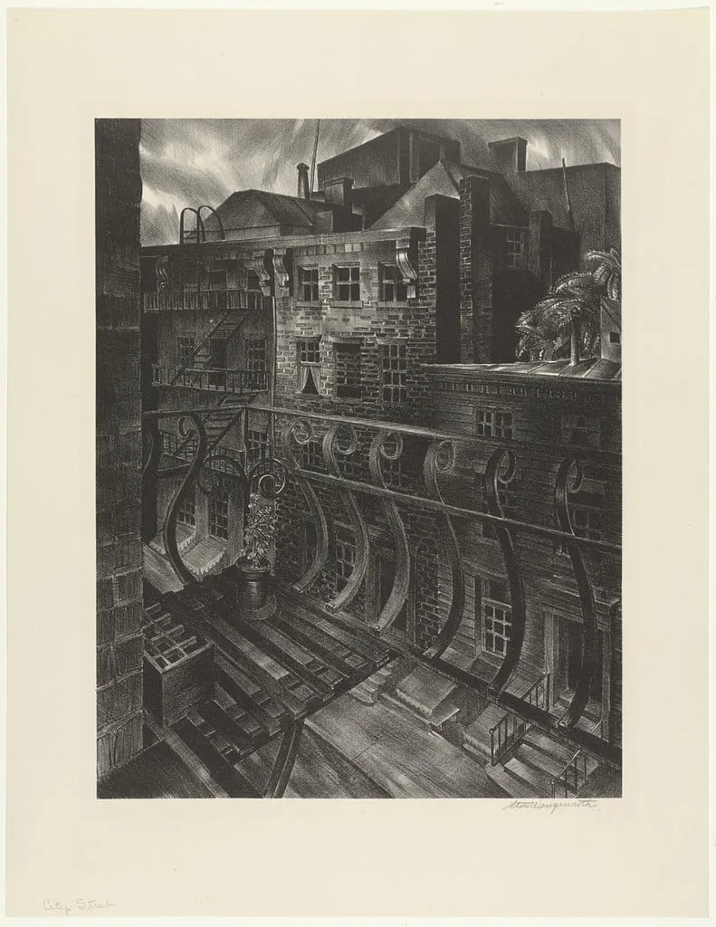 Untitled, by Stow Wengenroth, ink, 1933