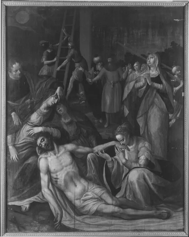 Lamentation of Christ, by Stradanus, oil, 1564