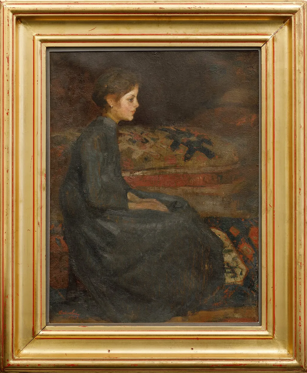 Portretul domnișoarei Rogaveski, by Strâmbu Ipolit, 1850