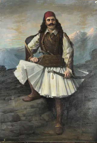 Προσωπογραφία του Γιάννη Μπουκουβάλα, by Stuart Davis