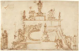 Studies for Small Bronzes with Classical Motifs