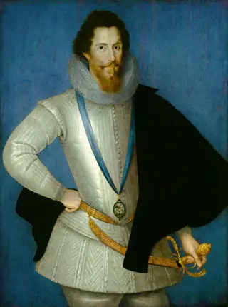 Robert Devereux, 2nd Earl of Essex, by Studio of Marcus Gheeraerts, the Younger