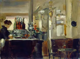 Bon Bock Café, by Style of Edouard Manet