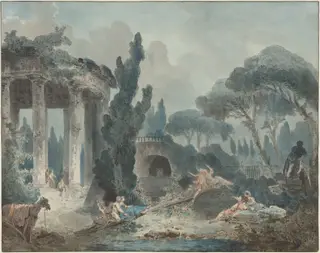 The Seesaw, by Style of Hubert Robert