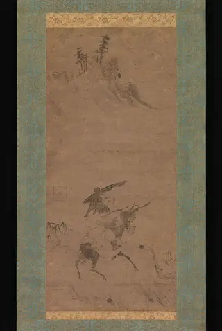 朴堂祖淳筆　蘇軾騎驢図|Su Shi Riding a Donkey
