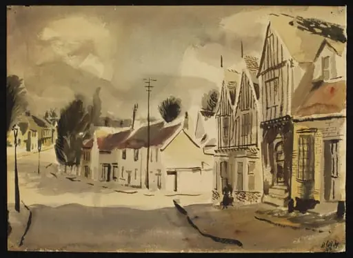 High Street, Lavenham, by Suddaby