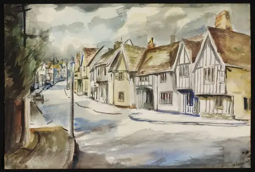 High Street, with the 'Swan', Lavenham, by Suddaby