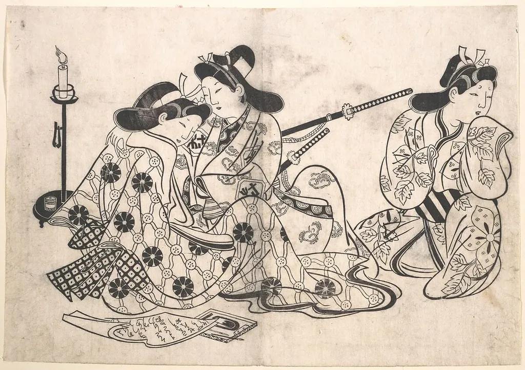 Untitled, by Sugimura Jihei, ink, 1685
