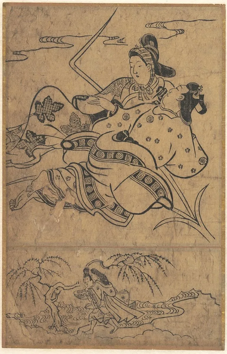 Untitled, by Sugimura Jihei Masataka, ink, 1692