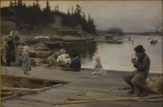 Summer Evening at Hammar's Repair Yard