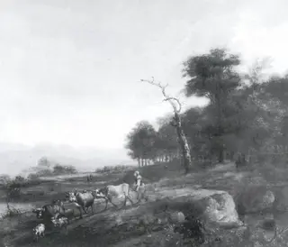 Summer Landscape with Cattle