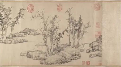 明  文徵明  東林避暑圖  卷  |Summer retreat in the eastern grove