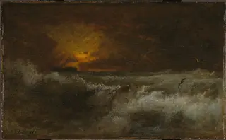 Sunset over the Sea