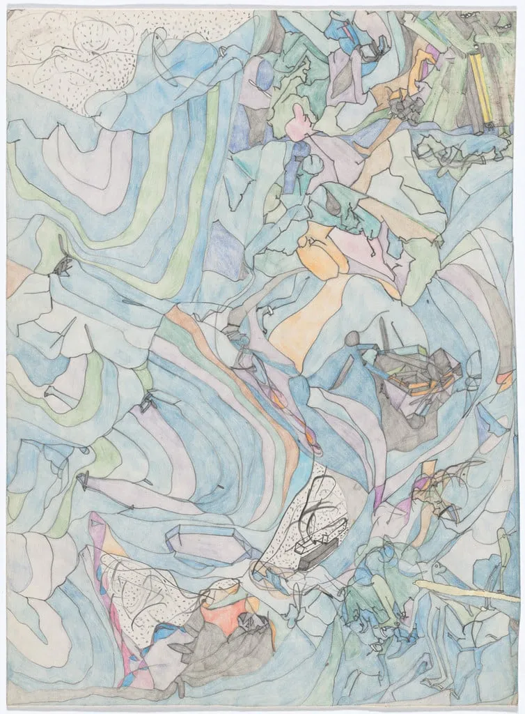 Untitled, by Susan Te Kahurangi King, acrylic, 1977