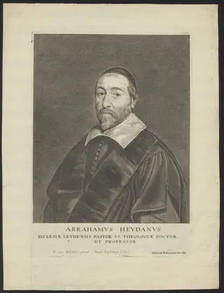 Portrait of Abrahamus Heydanus, pastor and professor of theology in Leiden