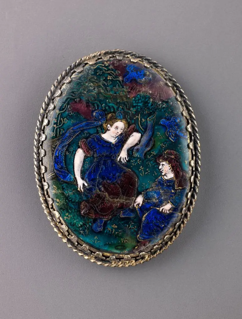 Watchcase cover: Pomona and Vertumnus, by Suzanne de Court