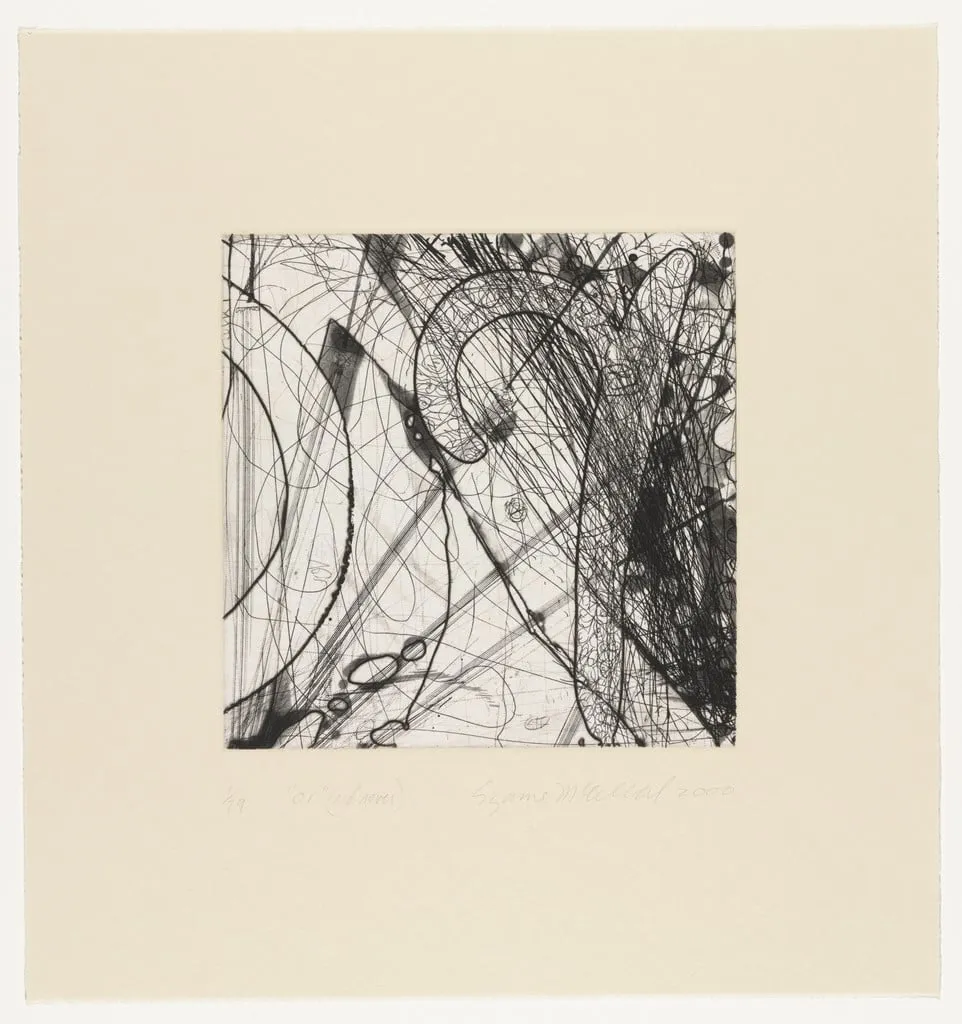 Untitled, by Suzanne McClelland, ink, 2000