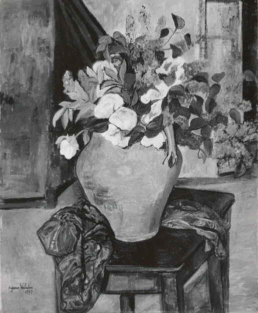 Lilacs and Peonies, by Suzanne Valadon, oil, 1929