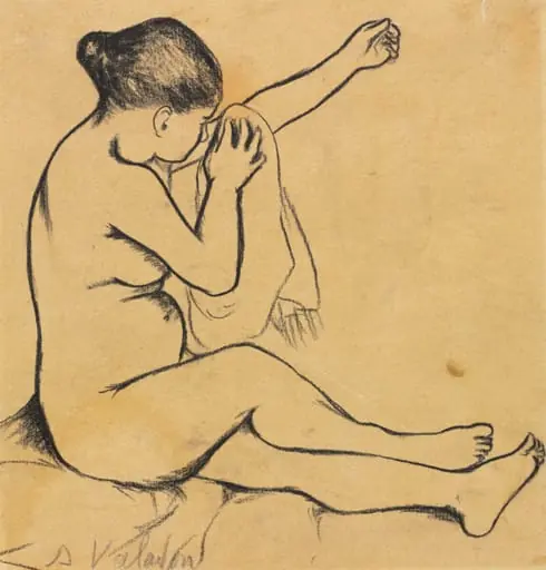 Seated Female Nude, by Suzanne Valadon
