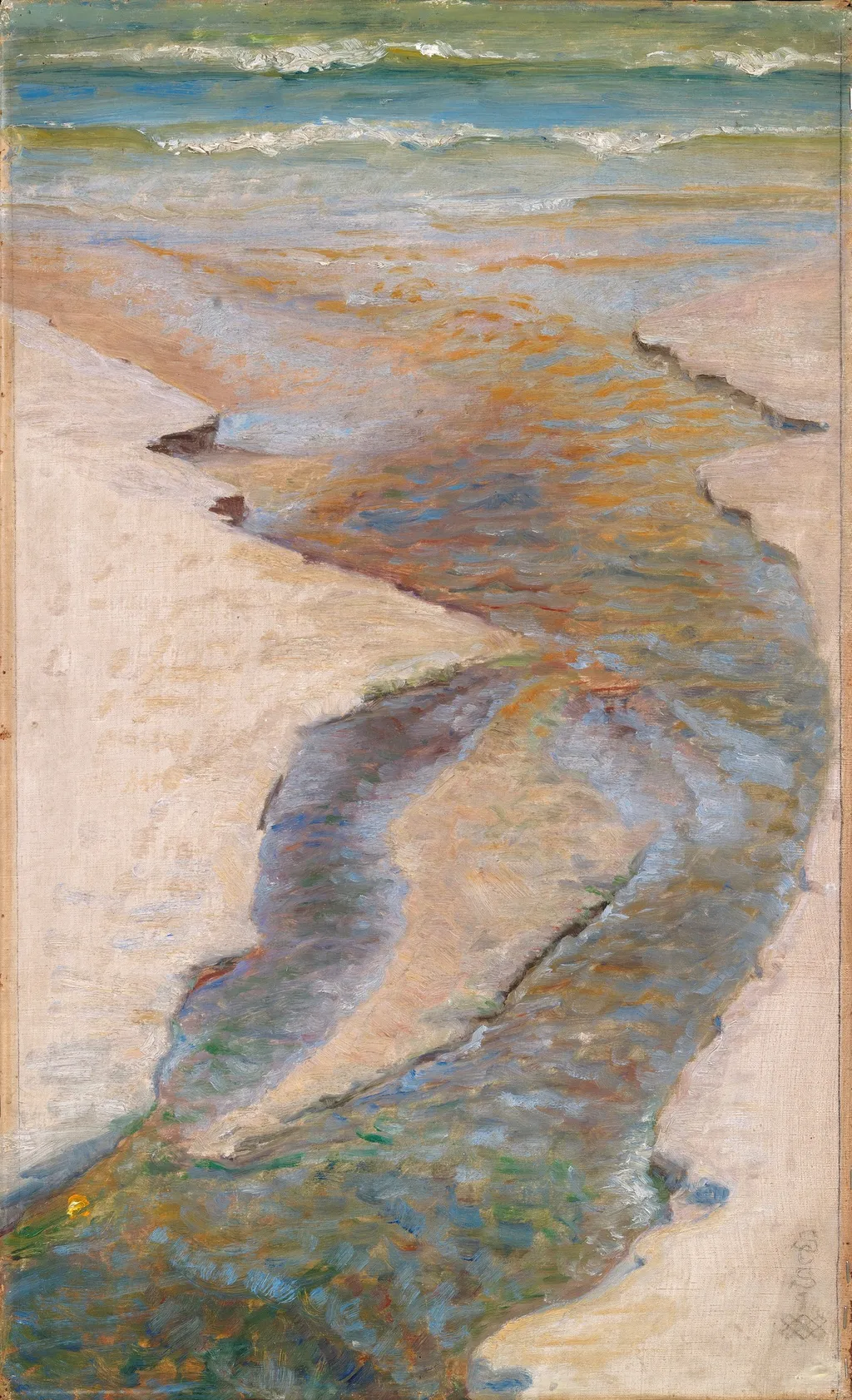 Mouth of the Stream, by Suzette Holten, oil, 1894