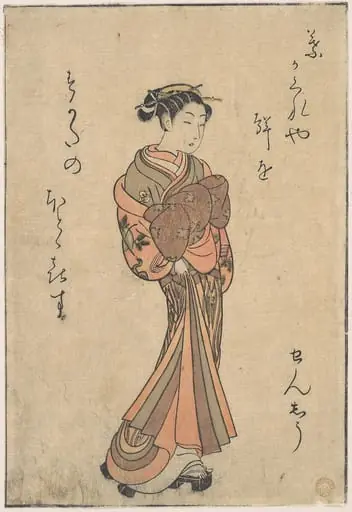 青楼美人合|The Courtesans, from the Series, "Seiro Bijin Awase Carver End Shigoro" (sic.), by Suzuki Harunobu