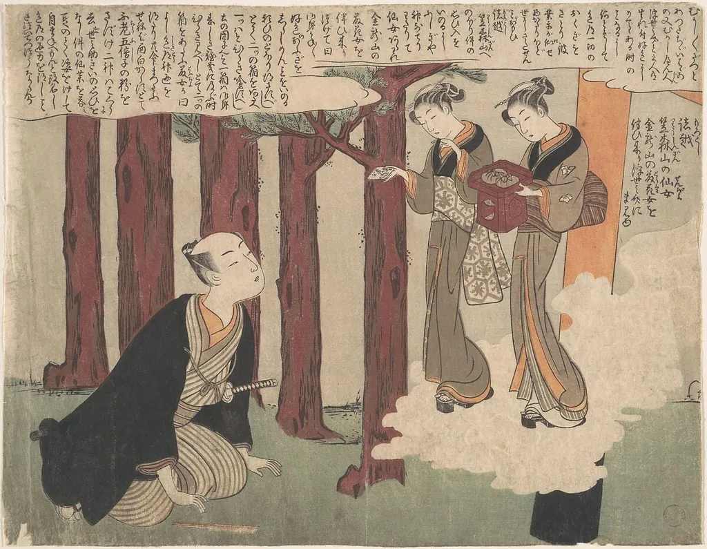 Untitled, by Suzuki Harunobu, ink, 1769