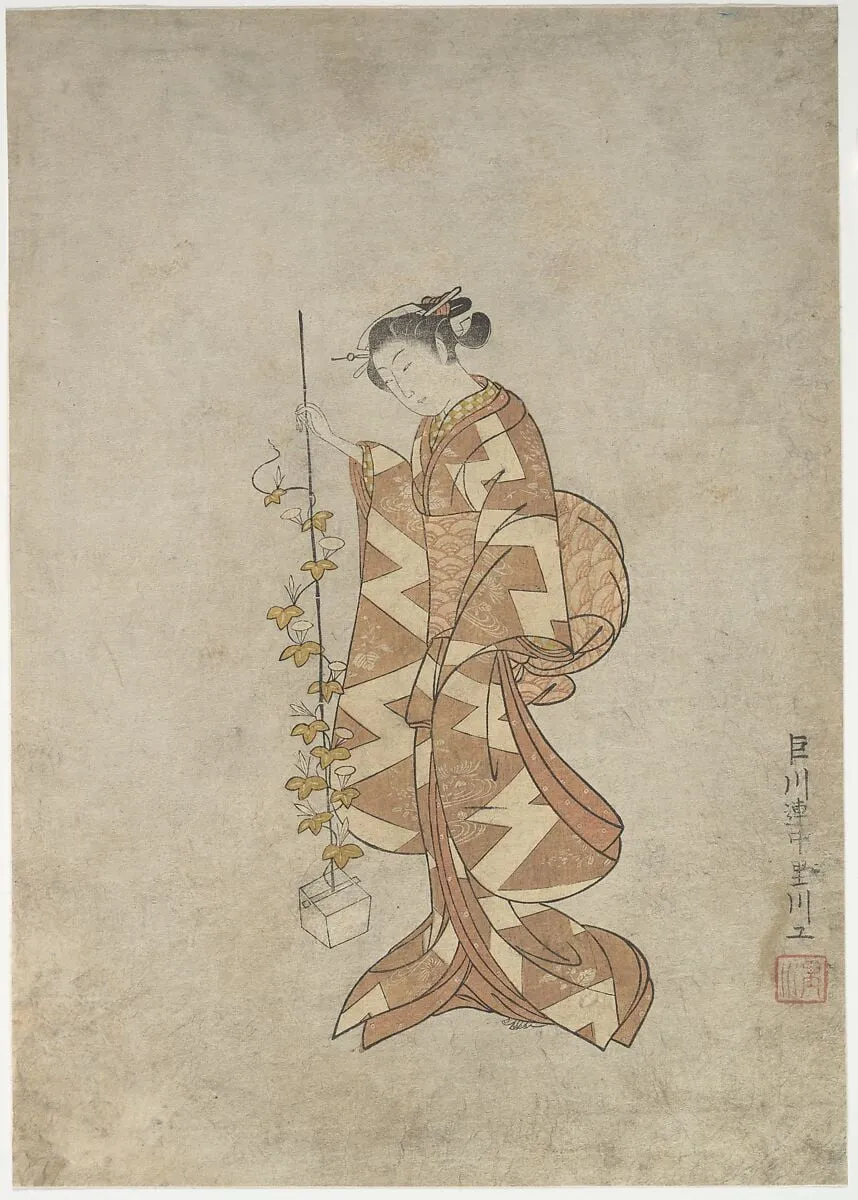 Untitled, by Suzuki Harunobu, ink, 1765