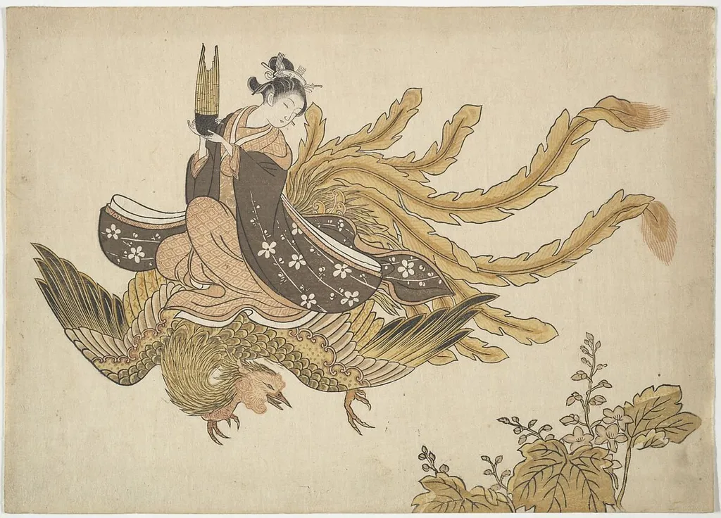 Untitled, by Suzuki Harunobu, ink, 1766