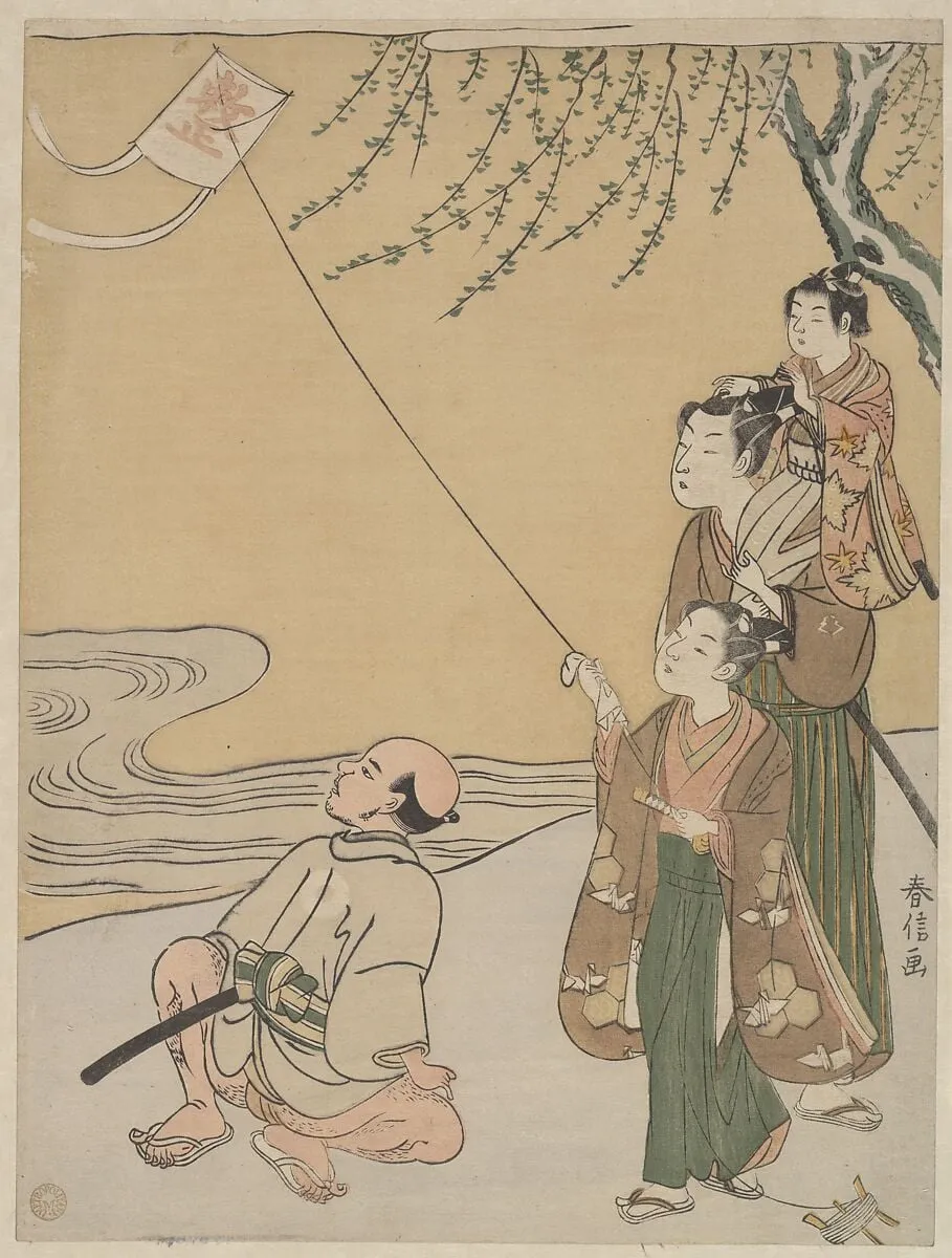 Untitled, by Suzuki Harunobu, ink, 1766