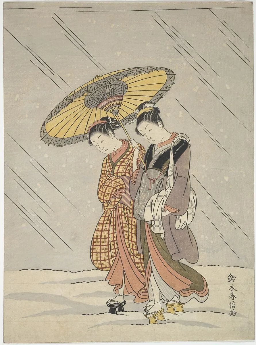 Untitled, by Suzuki Harunobu, ink, 1768