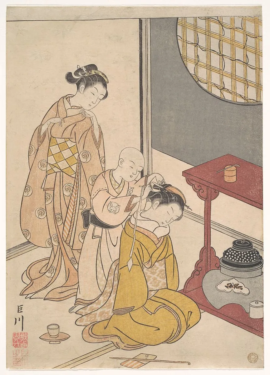 Untitled, by Suzuki Harunobu, ink, 1766