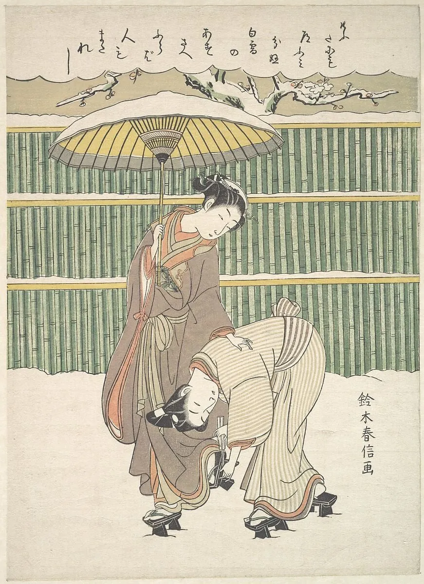 Untitled, by Suzuki Harunobu, ink, 1768