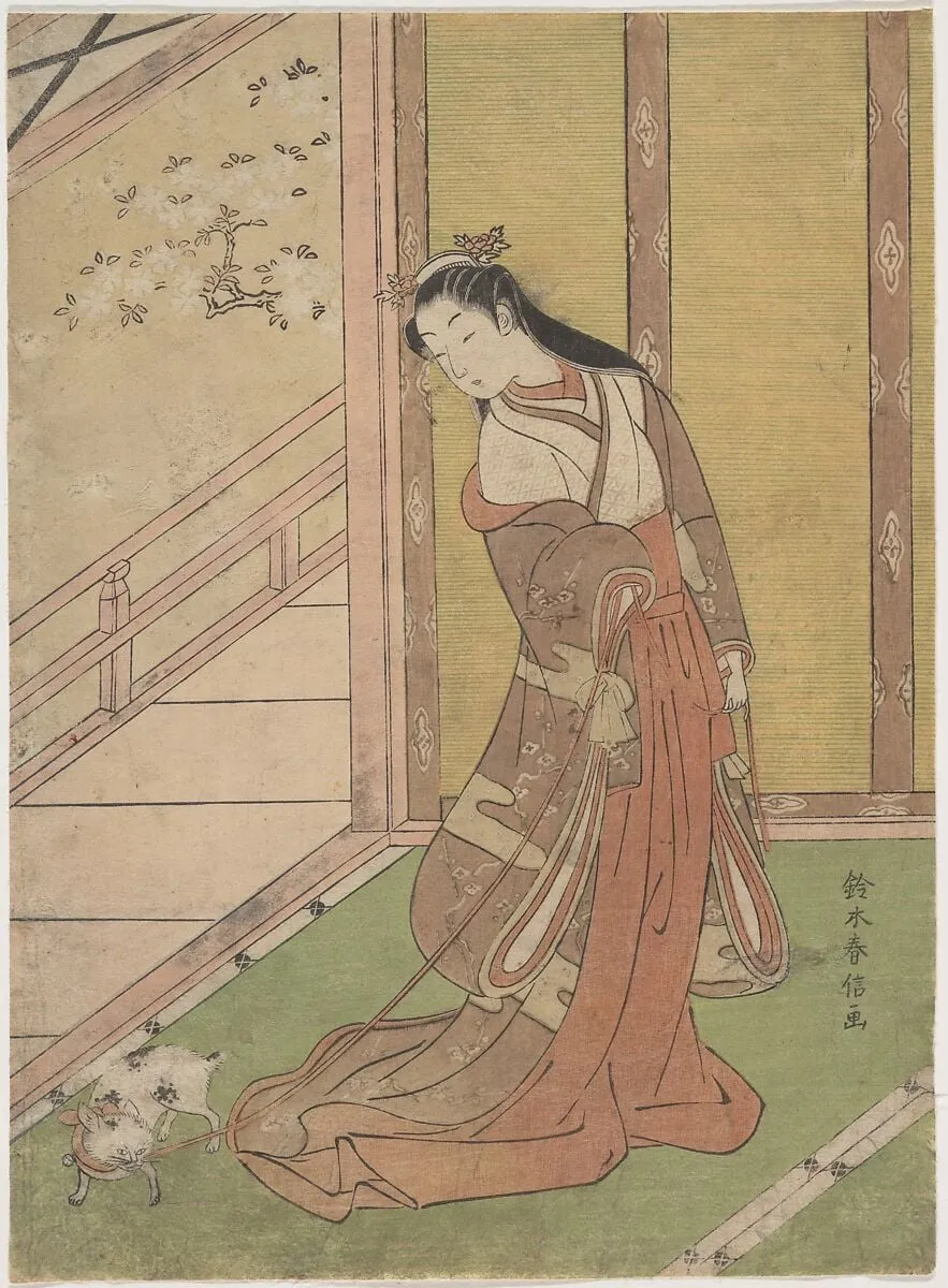 Untitled, by Suzuki Harunobu, ink, 1769