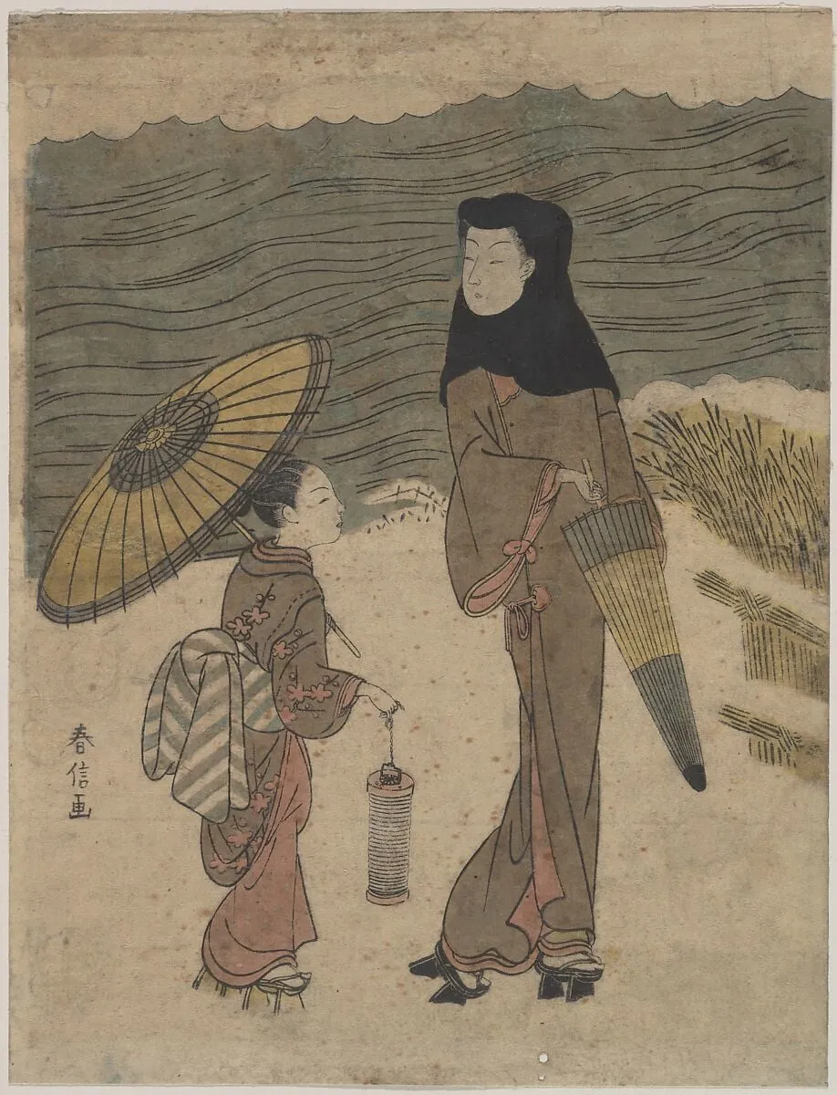 Untitled, by Suzuki Harunobu, ink, 1760