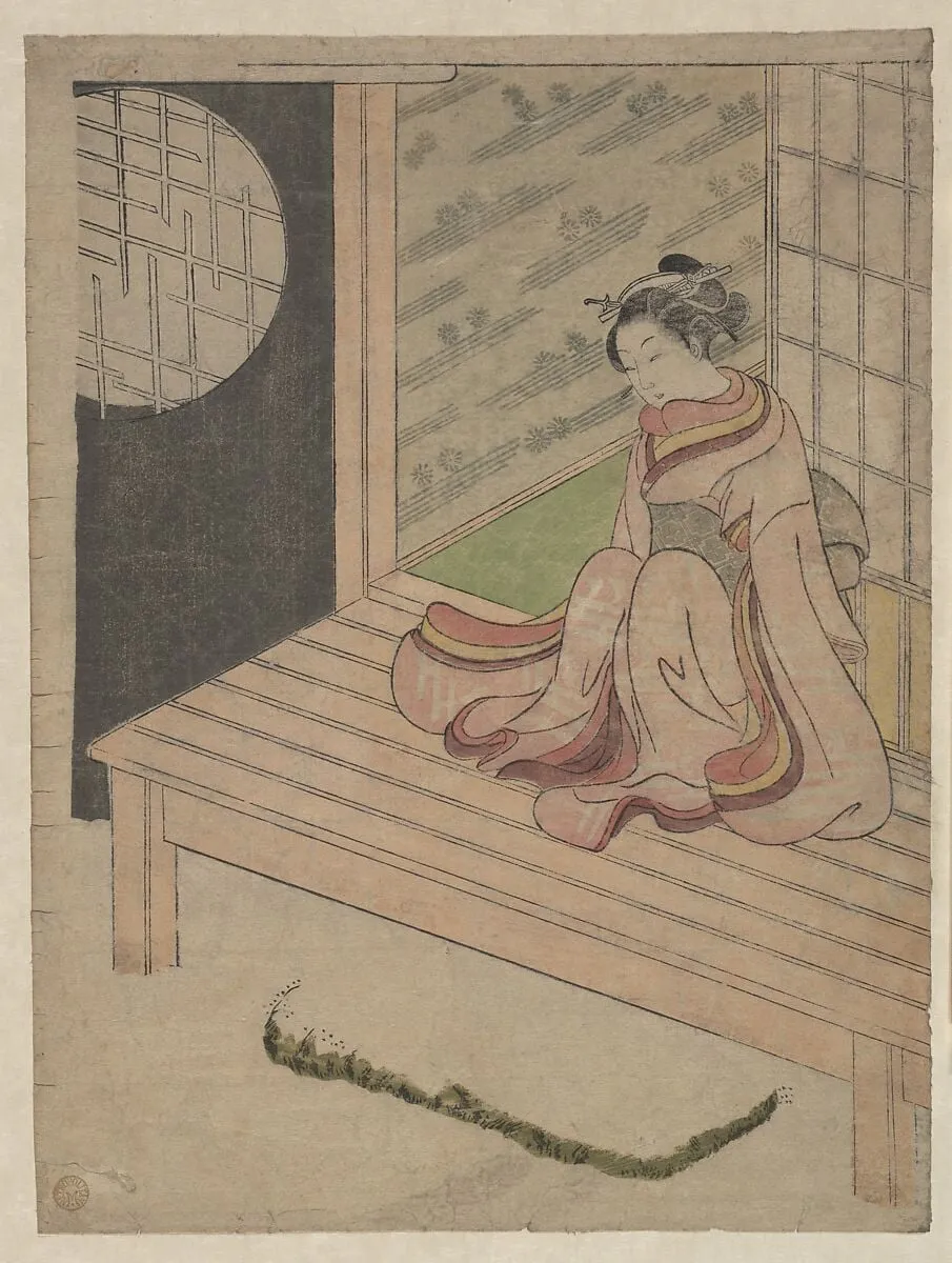 Untitled, by Suzuki Harunobu, ink, 1765