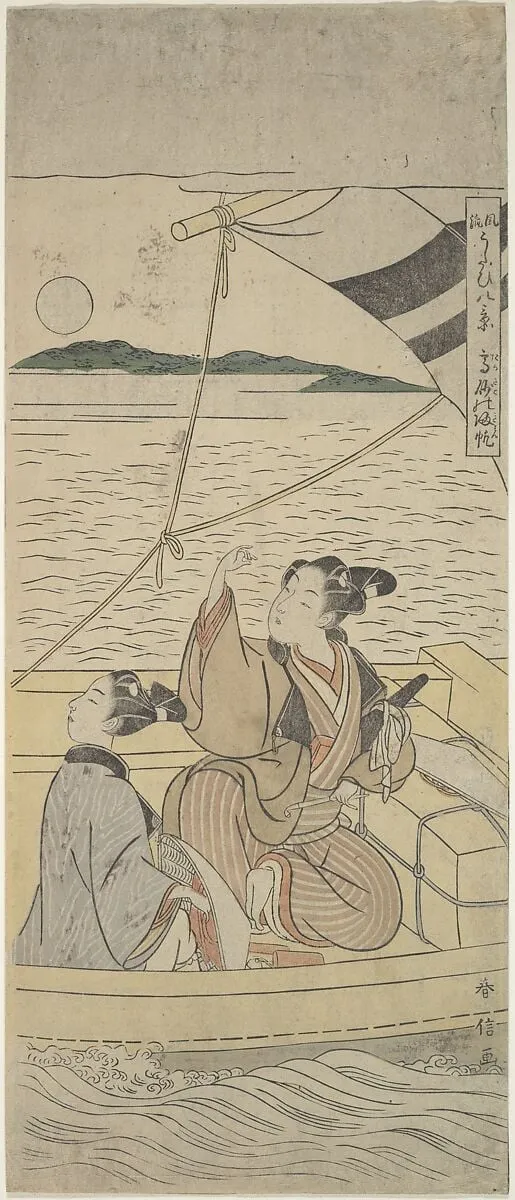 Untitled, by Suzuki Harunobu, ink, 1760