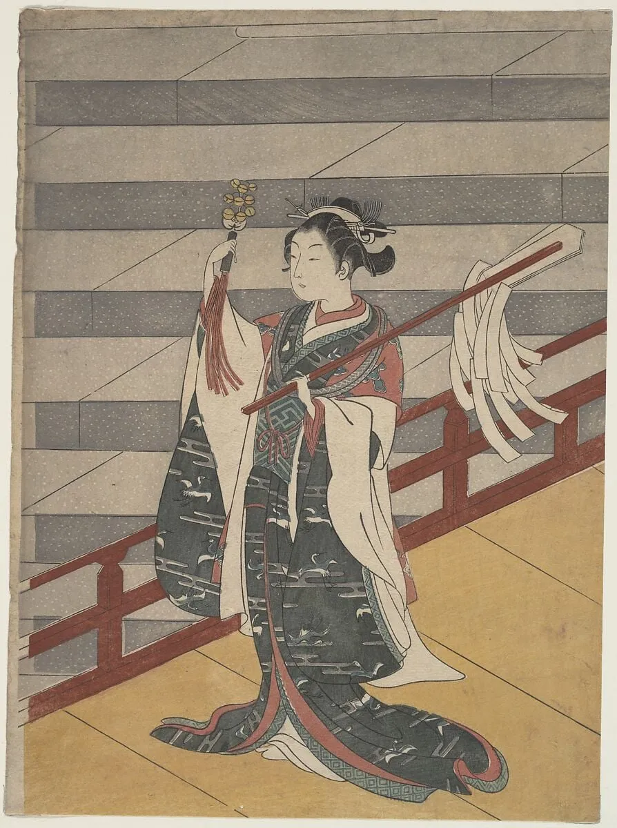Untitled, by Suzuki Harunobu, ink, 1768